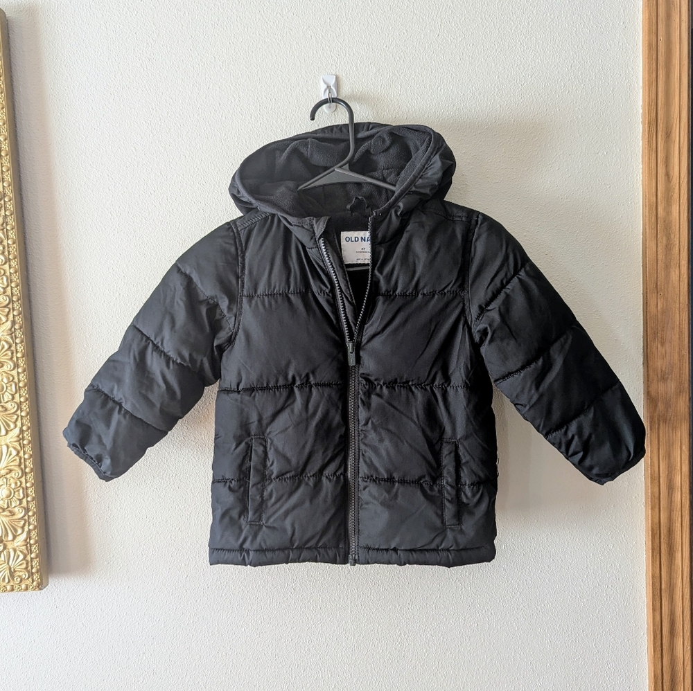 Black Puffer Winter Coat